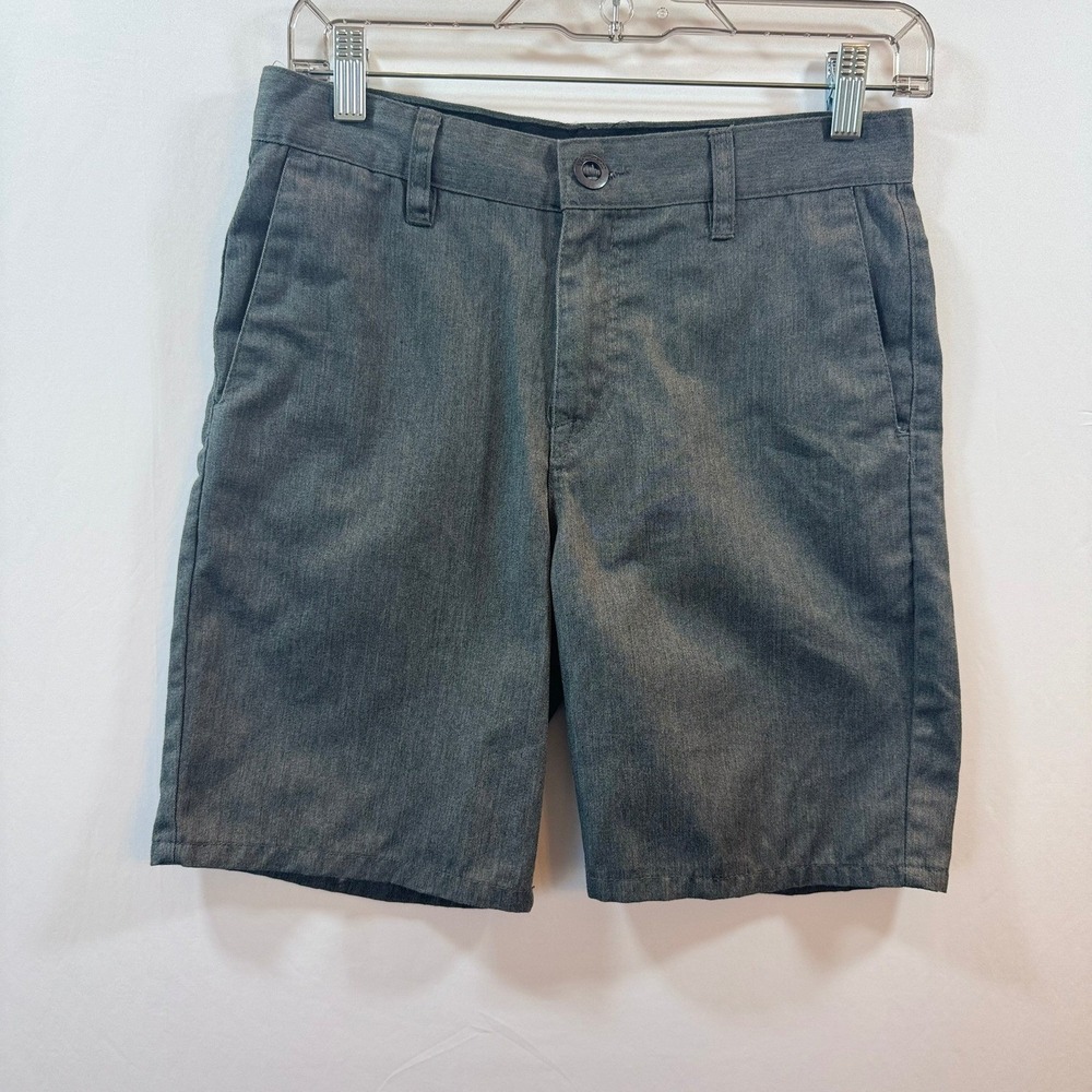 Volcom Frickin Modern Stretch Shorts Mens 28 Charcoal Gray Heather Chino Hybrid